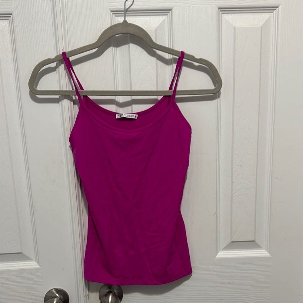 Zara Pink Fitted Sleeveless Camisole - Picture 4 of 4